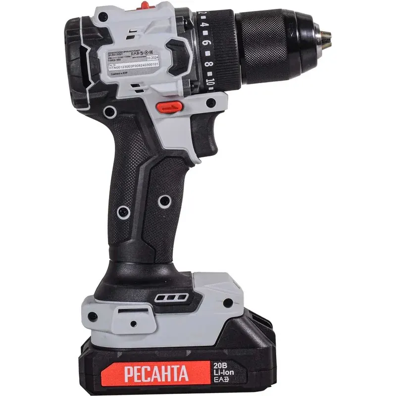 Дрель-шуруповёрт Ресанта ДА-20-2ЛК-БП - 75/14/15 - фото 4