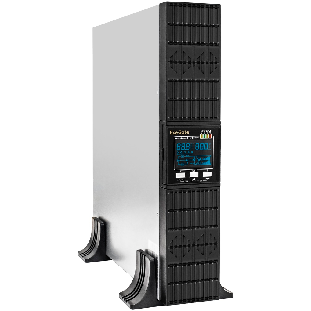 ИБП ExeGate PowerExpert ULS-3000.LCD.AVR.6C13.USB.RS232.SNMP.BC.2U (C13,USB)
