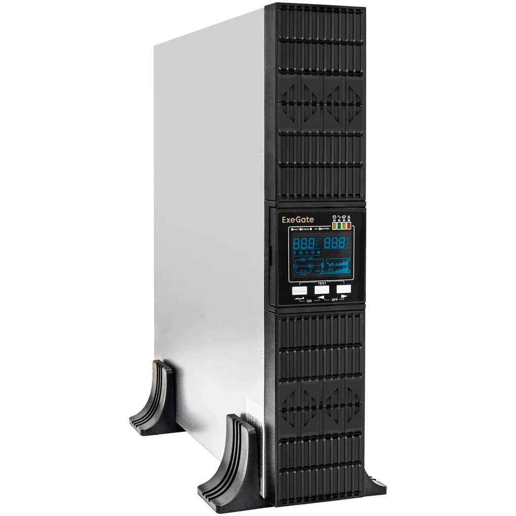 ИБП ExeGate PowerExpert ULS-3000.LCD.AVR.6C13.USB.RS232.SNMP.BC.2U (C13,USB) - EX297668RUS