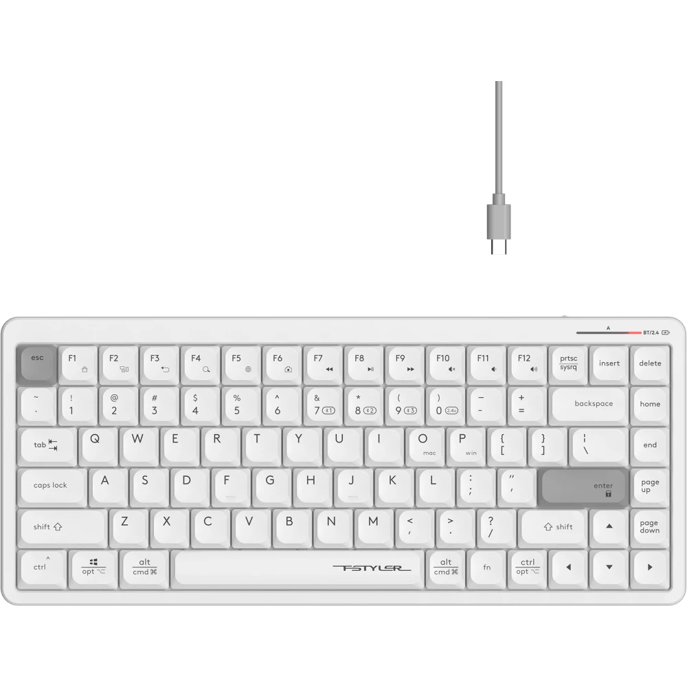 Клавиатура A4Tech Fstyler FBX53C White - фото 2