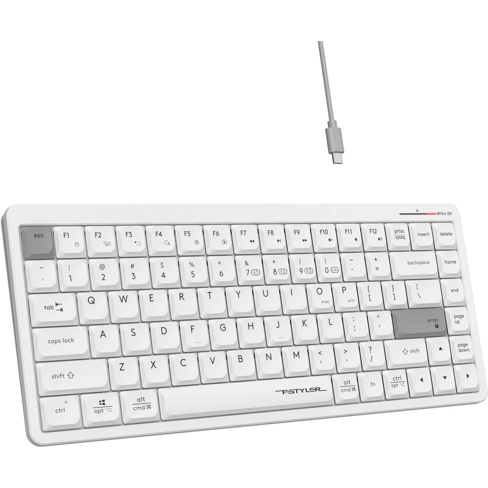 Клавиатура A4Tech Fstyler FBX53C White - фото 3