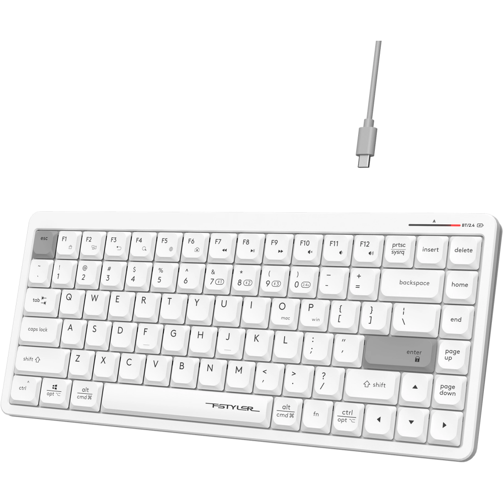 Клавиатура A4Tech Fstyler FBX53C White - фото 4