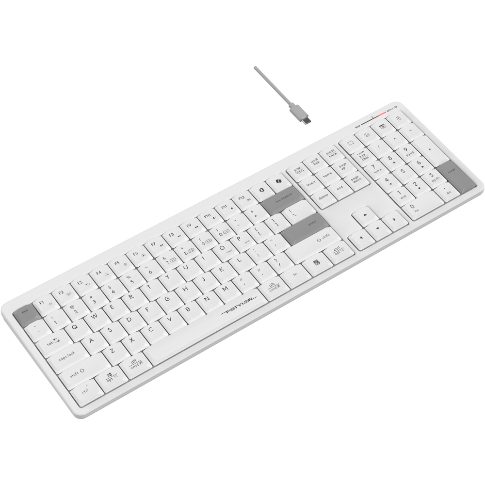 Клавиатура A4Tech Fstyler FBX55C White - фото 5