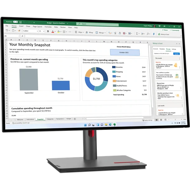 Монитор Lenovo 27" ThinkVision P27q-30 (63A2GAT1UK) - фото 2