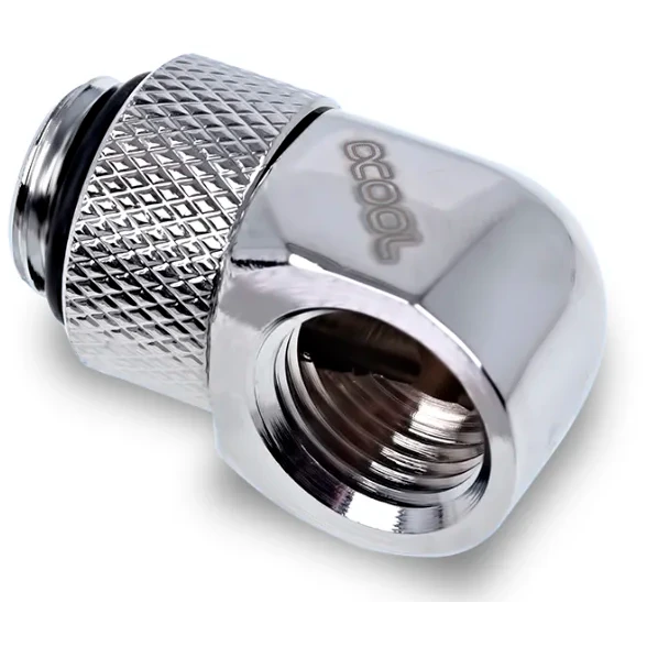 Угловой адаптер Alphacool Eiszapfen 90° Chrome 4 шт. (17616) - фото 2