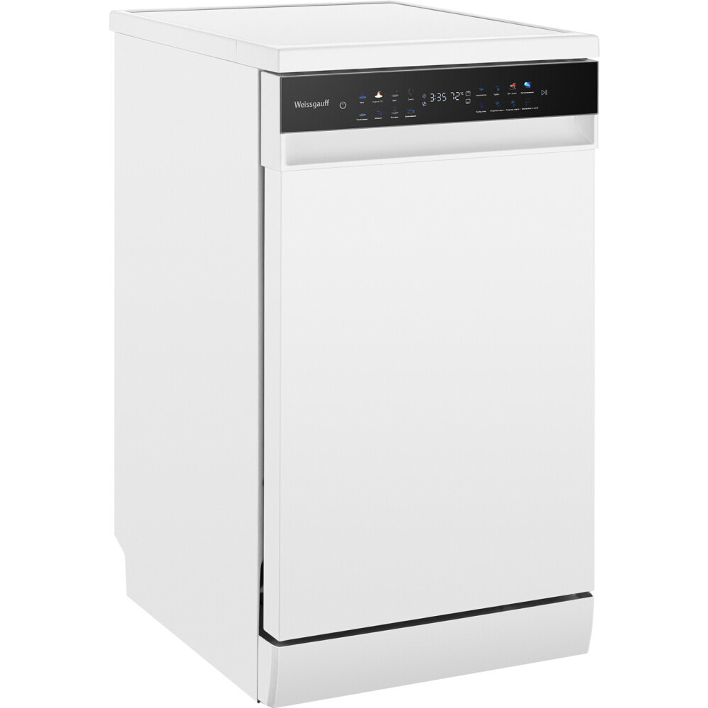 Отдельностоящая посудомоечная машина Weissgauff DW 4539 Inverter Touch AutoOpen White - 432177 - фото 5