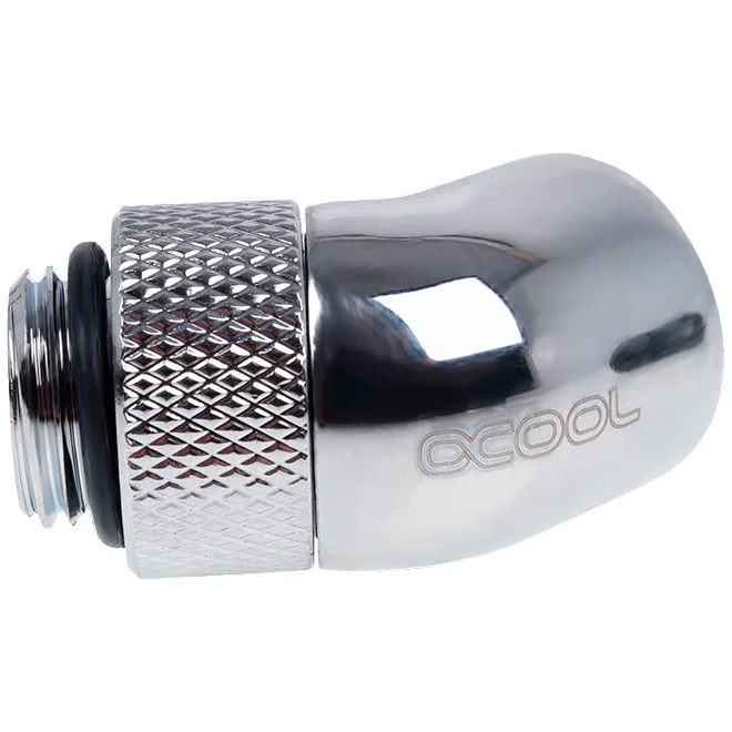 Угловой адаптер Alphacool Eiszapfen 45° rotatable - Chrome (17247) - фото 3