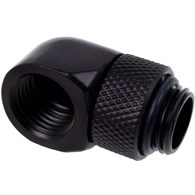Угловой адаптер Alphacool Eiszapfen L-connector rotatable - Deep Black (17248) - фото 2