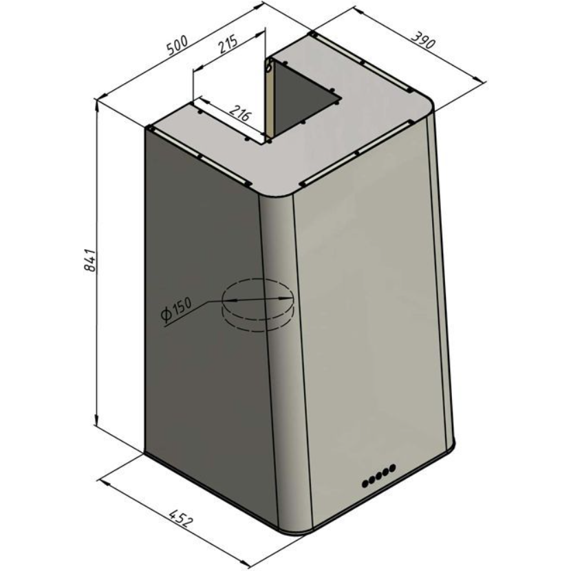 Вытяжка Elikor MIX 50П-650-Э3Д White - 942323 - фото 2