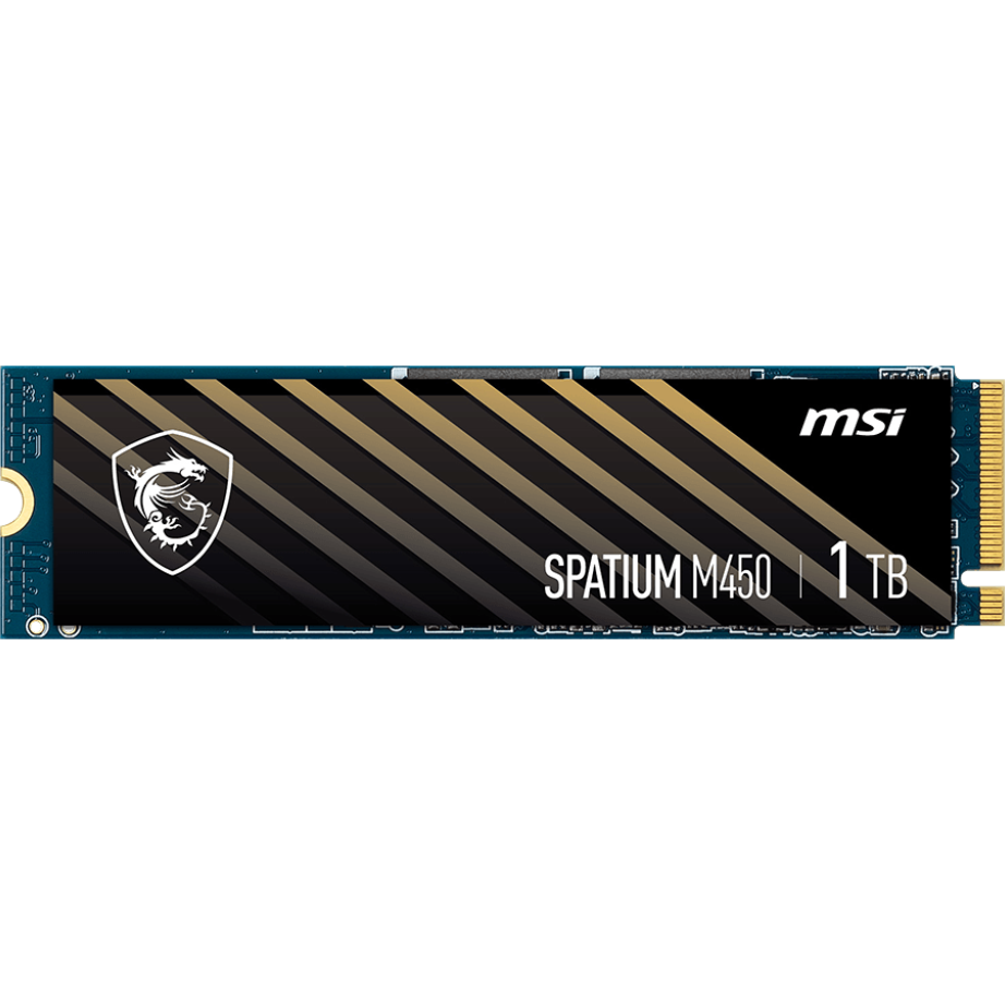 Накопитель SSD 1Tb MSI SPATIUM M450 (SPATIUM M450 PCIe 4.0 NVMe M.2 V1 1TB) - S78-440L0M0-P83