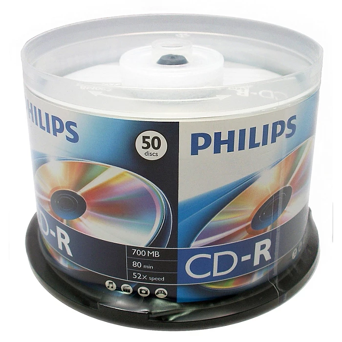 Диск CD-R Philips 700MB 52x Bulk (50 шт.)