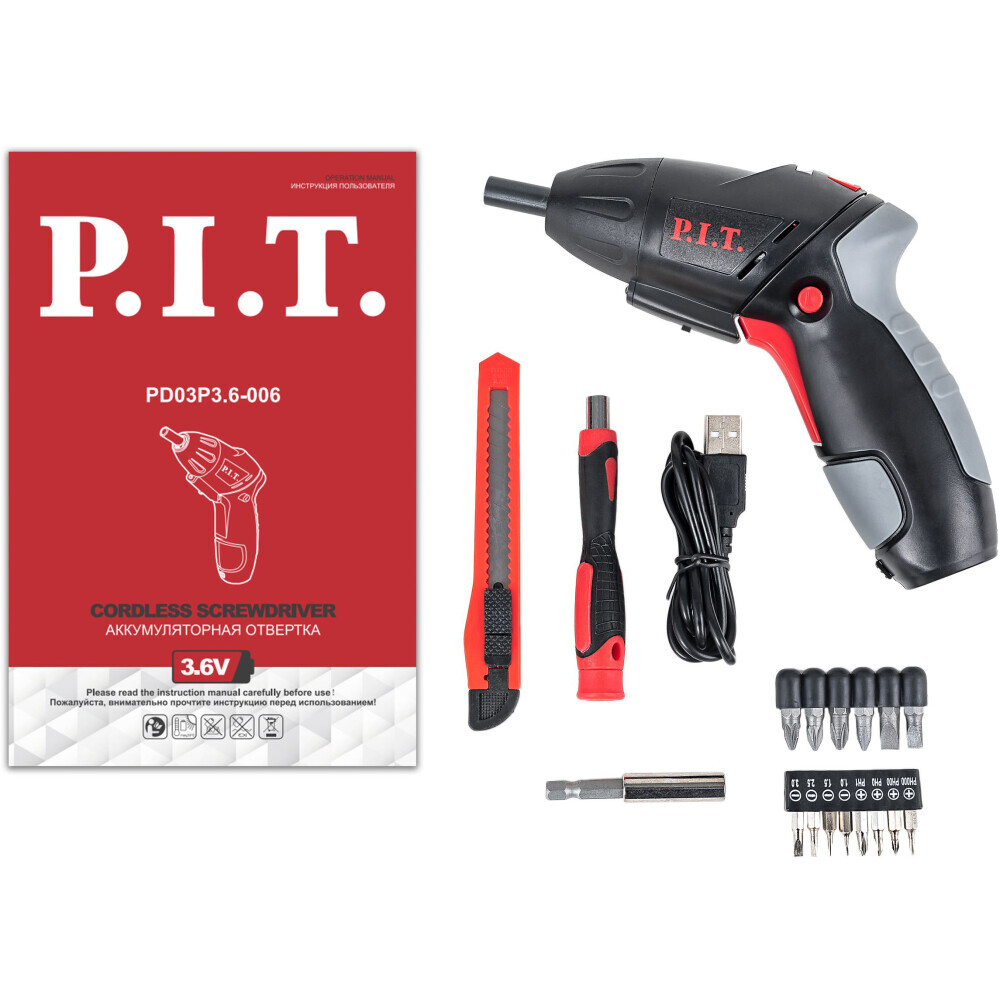 Отвёртка P.I.T. PD03P3.6-006 - фото 5
