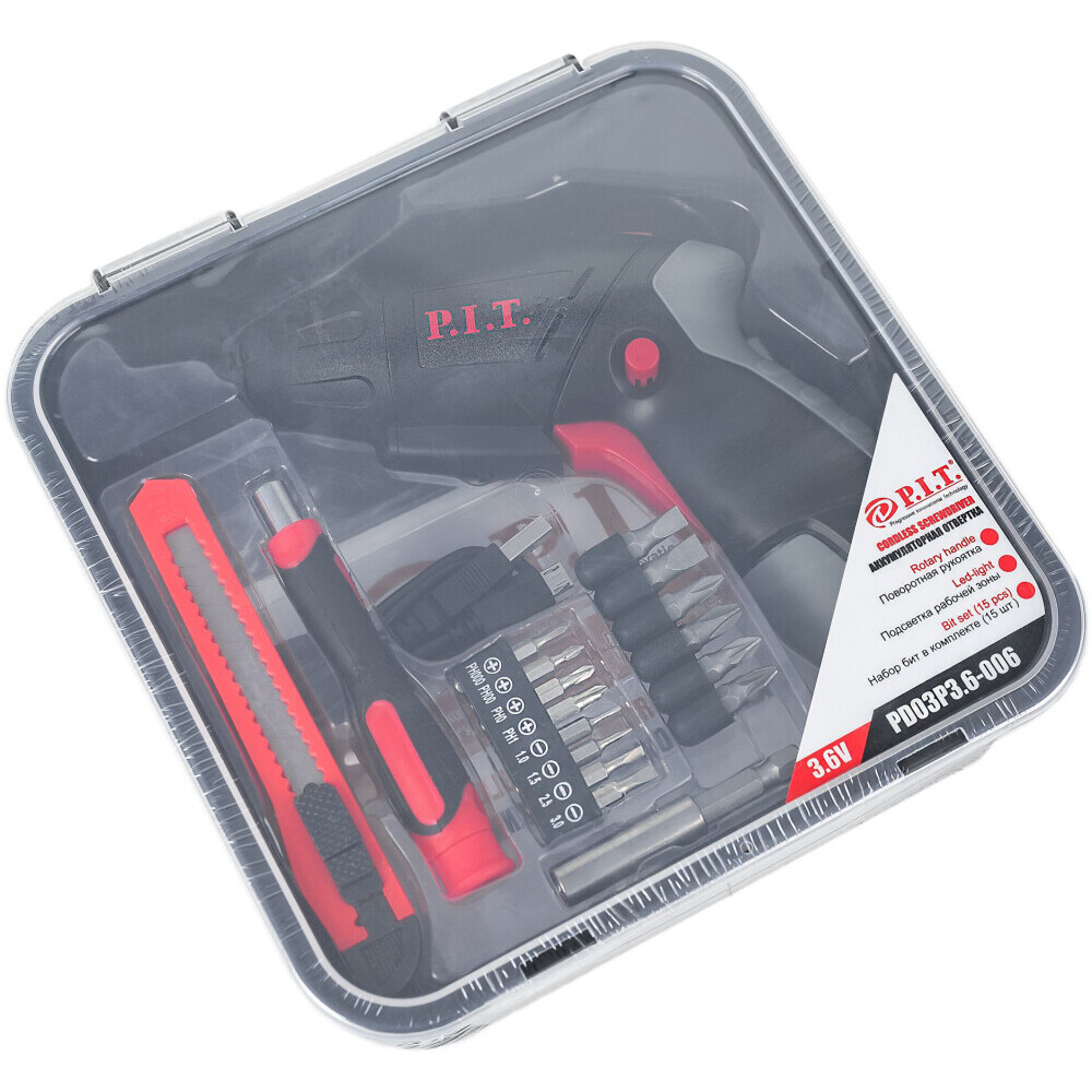 Отвёртка P.I.T. PD03P3.6-006 - фото 6