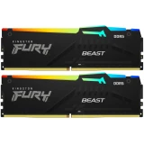 Оперативная память 16Gb DDR5 6000MHz Kingston Fury Beast Black RGB (KF560C30BBEAK2-16) (2x8Gb KIT)