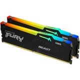 Оперативная память 16Gb DDR5 6000MHz Kingston Fury Beast Black RGB (KF560C30BBEAK2-16) (2x8Gb KIT)