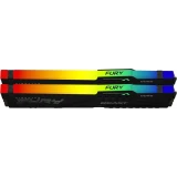 Оперативная память 16Gb DDR5 6000MHz Kingston Fury Beast Black RGB (KF560C30BBEAK2-16) (2x8Gb KIT)