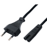 Кабель питания CEE 7/16 - C7, 1.8м, Cablexpert PC-184A-VDE-1.8M