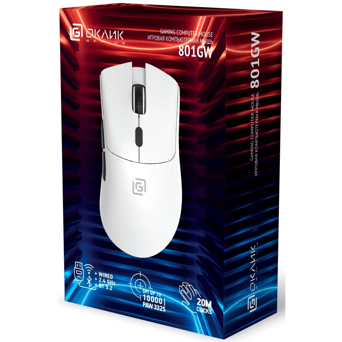 Мышь Oklick 801GW White - фото 3