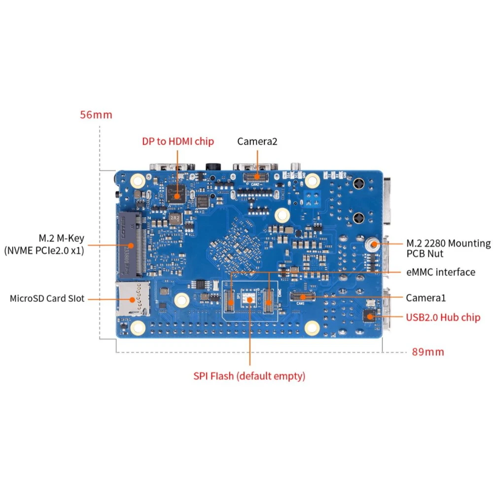 Одноплатный компьютер Orange Pi 5 Pro - фото 3