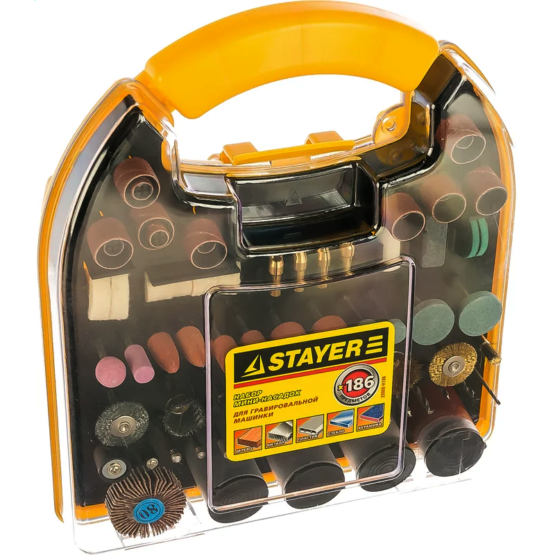 Набор насадок STAYER 29900-H186 - фото 2
