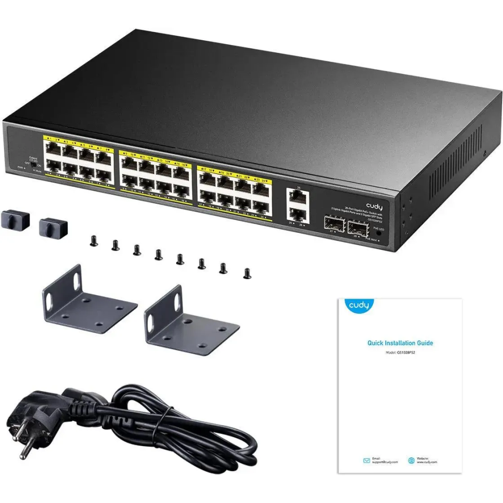 Коммутатор (свитч) Cudy GS1026PS2 - фото 4