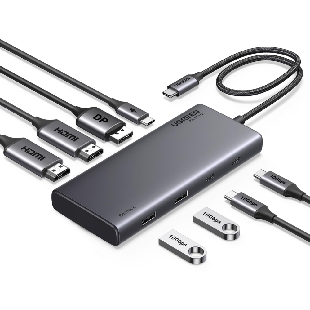 Док-станция UGREEN 8-in-1 Docking Station (CM639)