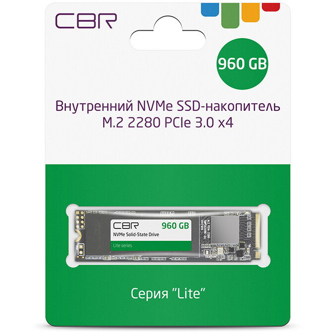 Накопитель SSD 960GB CBR Lite (SSD-960GB-M.2-LT22) - фото 2
