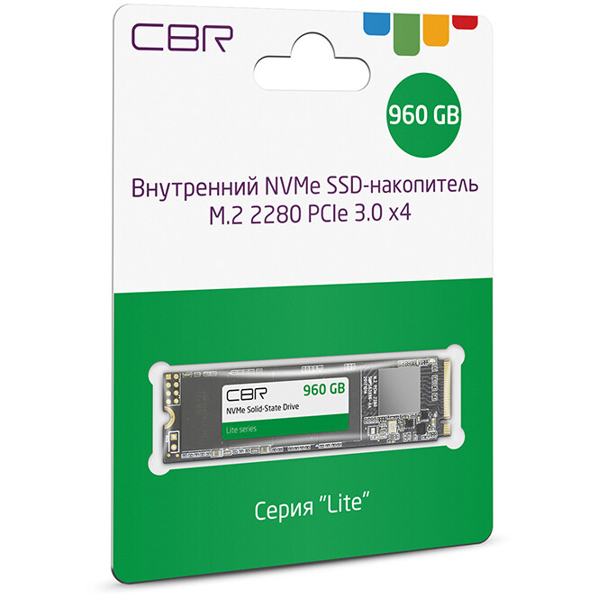 Накопитель SSD 960GB CBR Lite (SSD-960GB-M.2-LT22) - фото 3
