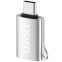 Переходник USB - USB Type-C, PERO AD02 Silver - PRAD02TUSR