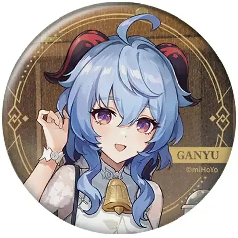 Значок miHoYo Genshin Impact The heart has something to delight in Ganyu (6942421102571)