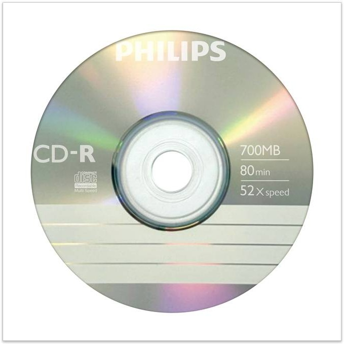 Диск CD-R Philips 700MB 52x Paper Cover (1 шт.)