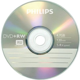 Диск DVD+RW Philips 4.7GB 4x Paper Cover (1 шт.)