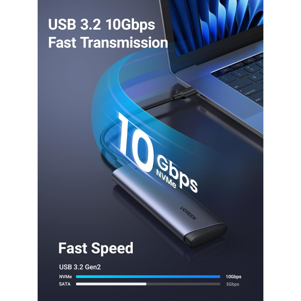 Внешний корпус для SSD M.2 UGREEN CM767 (35267) - фото 3