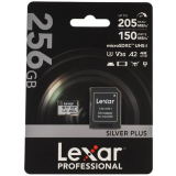 Карта памяти 256Gb MicroSD Lexar Professional Silver Plus + SD адаптер (LMSSIPL256G-BNANG)