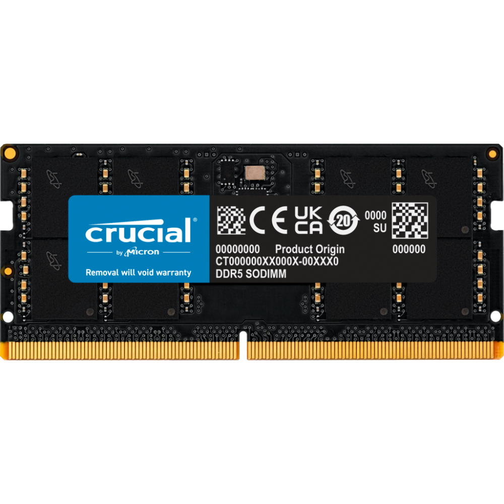 Оперативная память 32Gb DDR5 5600MHz Crucial SO-DIMM (CT32G56C46S5)