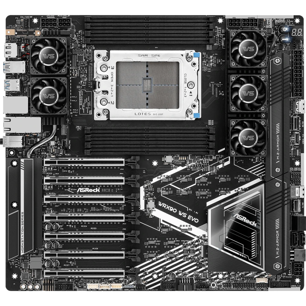 Серверная материнская плата ASRock WRX90 WS EVO
