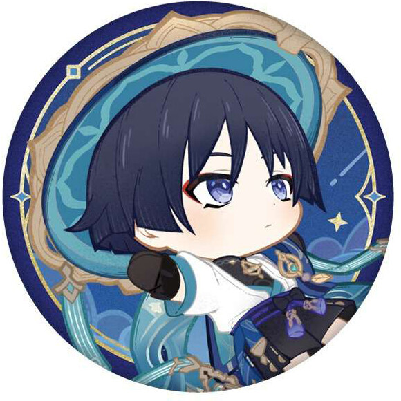 Значок miHoYo Genshin Impact Wanderer Pendant Ornaments Metal Badge (6942421111573)