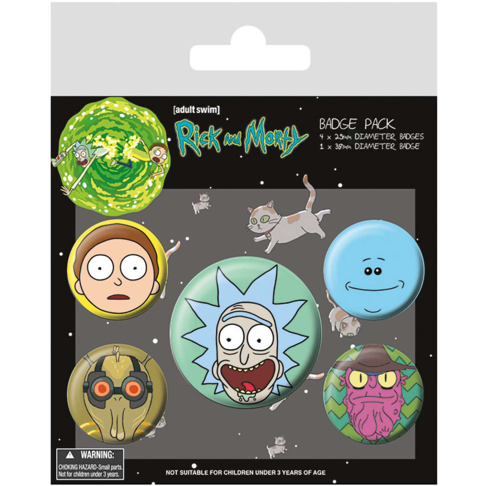 Значок Pyramid International Rick and Morty (Heads)