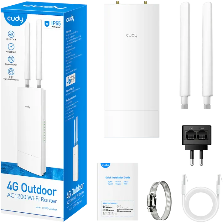 Wi-Fi маршрутизатор (роутер) Cudy LT700 Outdoor - фото 5