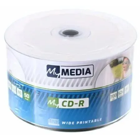 Диск CD-R MyMedia 700MB 52x Pack Wrap Printable (50 шт.)