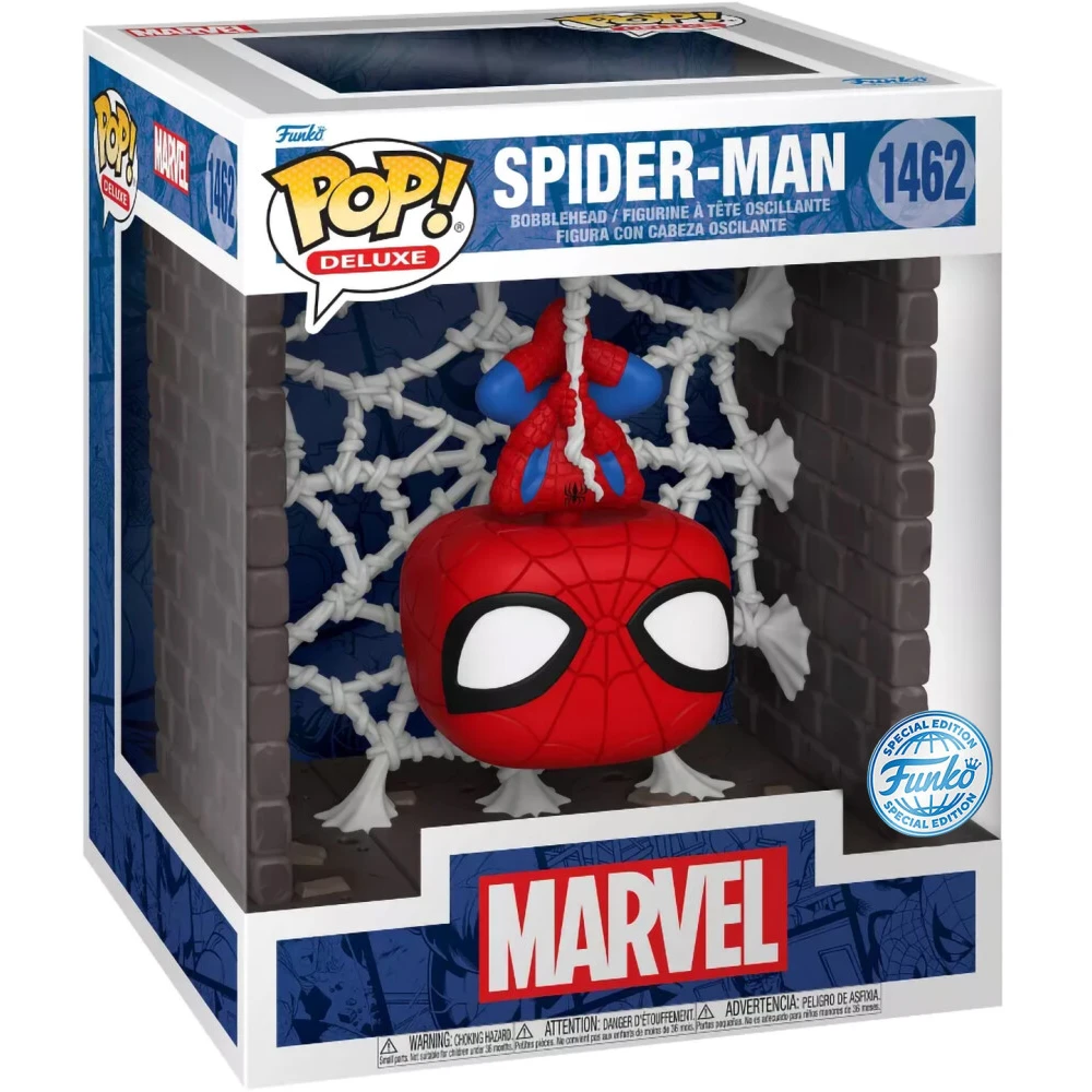 Фигурка Funko POP! Deluxe Bobble Marvel Spider-Man (Webbed) - 84425 - фото 2