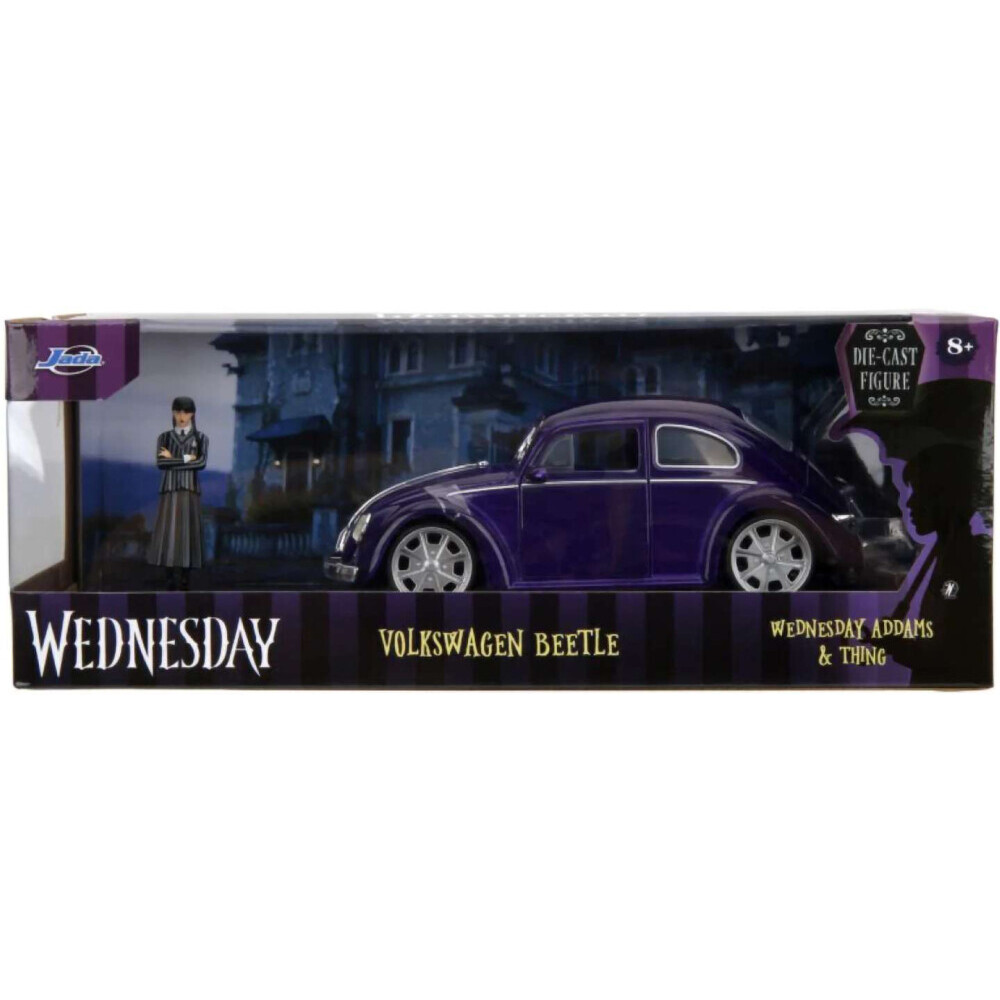 Коллекционная модель с фигуркой Jada Toys Volkswagen Beetle with Wednesday - 35131 - фото 6