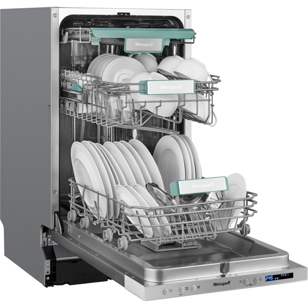 Встраиваемая посудомоечная машина Weissgauff BDW 4533 Wi-Fi Inverter Autoopen - 433785 - фото 6