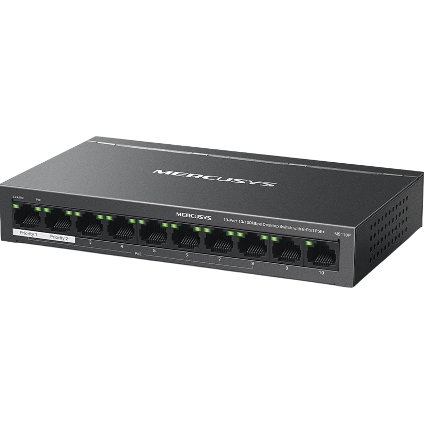 Коммутатор (свитч) Mercusys MS110P - фото 2