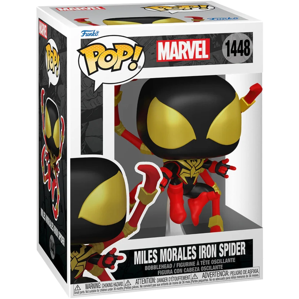 Фигурка Funko POP! Bobble Marvel Comics Miles Morales Iron Spider - 83753 - фото 2