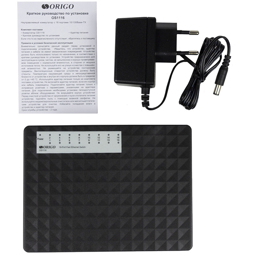 Коммутатор (свитч) Origo OS1116 - фото 4
