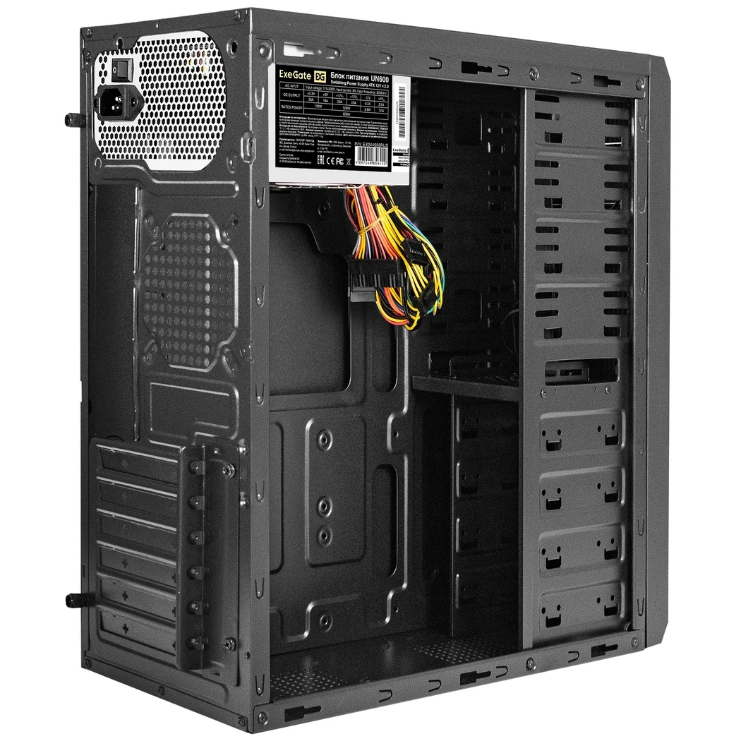 Корпус ExeGate UN-605B 600W Black - EX294577RUS - фото 2