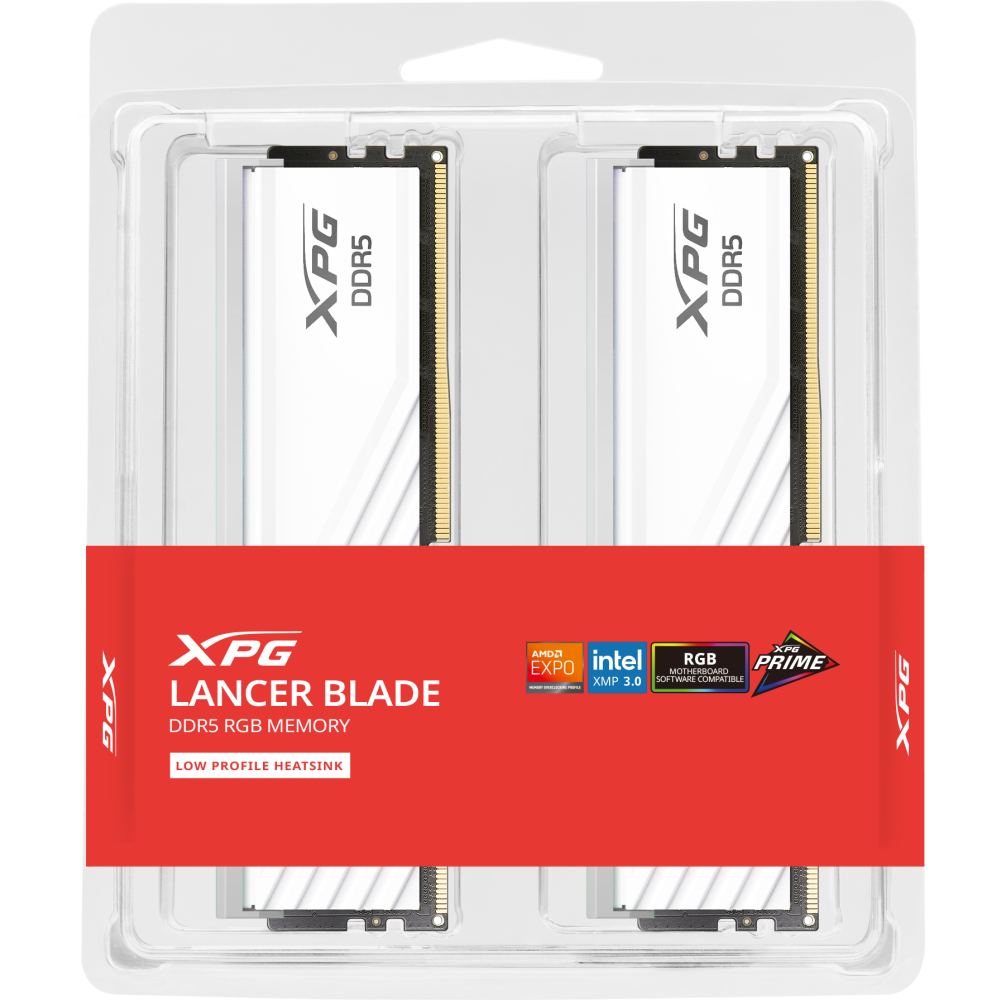 Оперативная память 32Gb DDR5 6000MHz ADATA XPG Lancer Blade RGB White (AX5U6000C3416G-DTLABRWH) (2x16Gb KIT) - фото 3