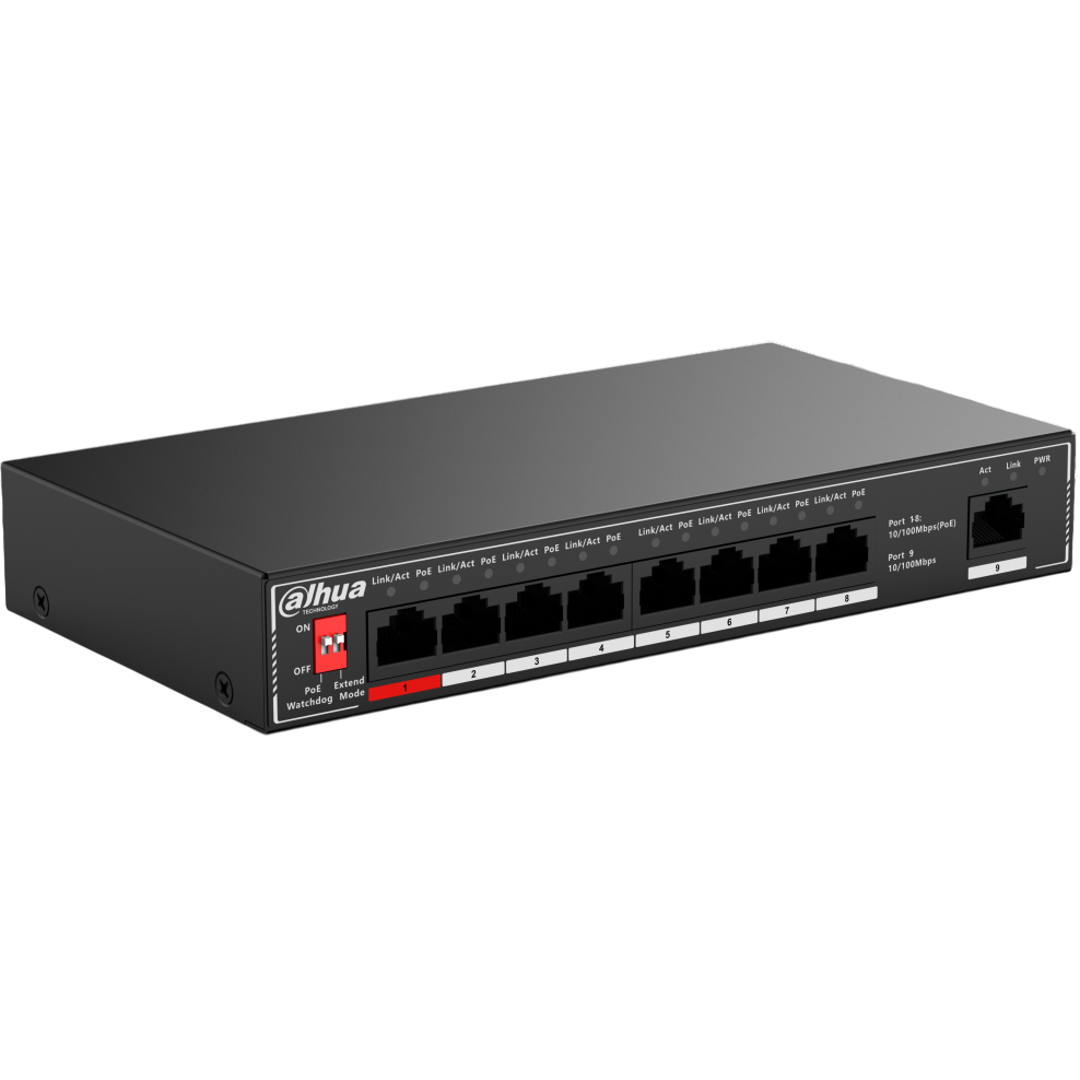 Коммутатор (свитч) Dahua DH-SF1009P