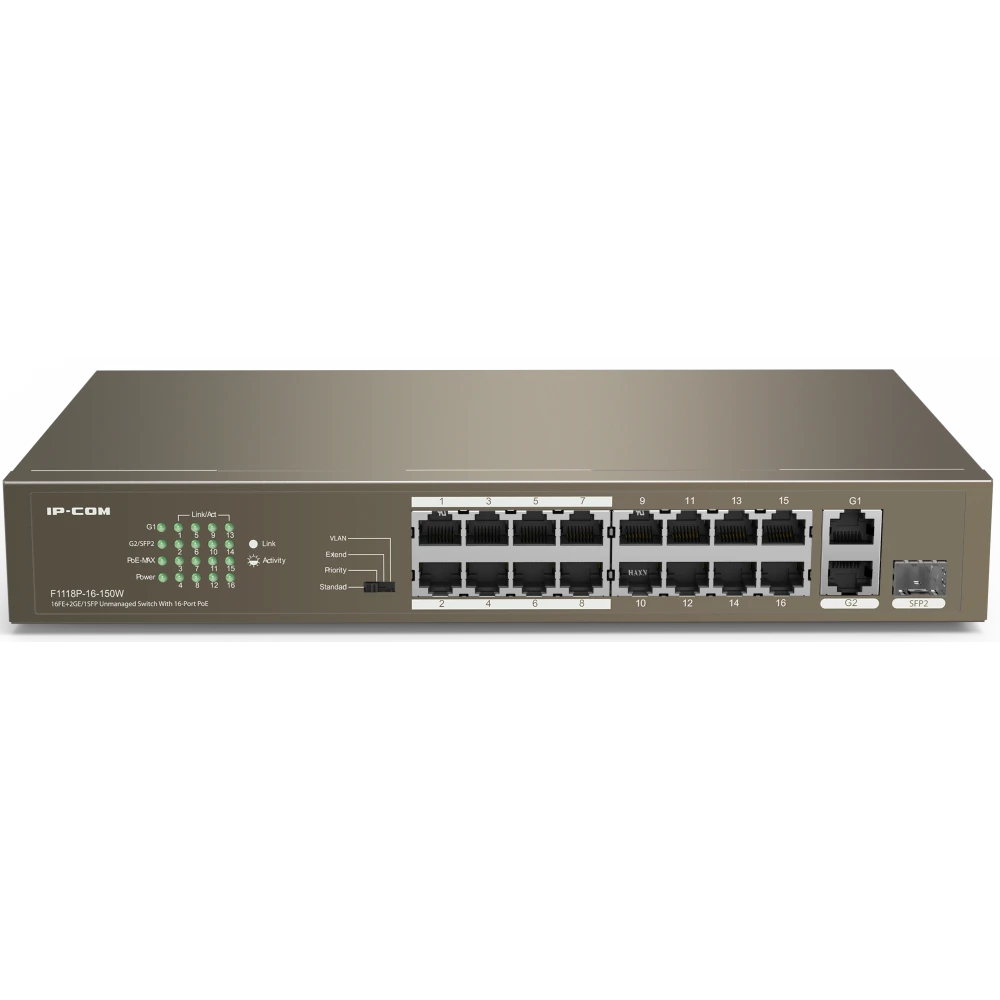 Коммутатор (свитч) IP-COM F1118P-16-150W